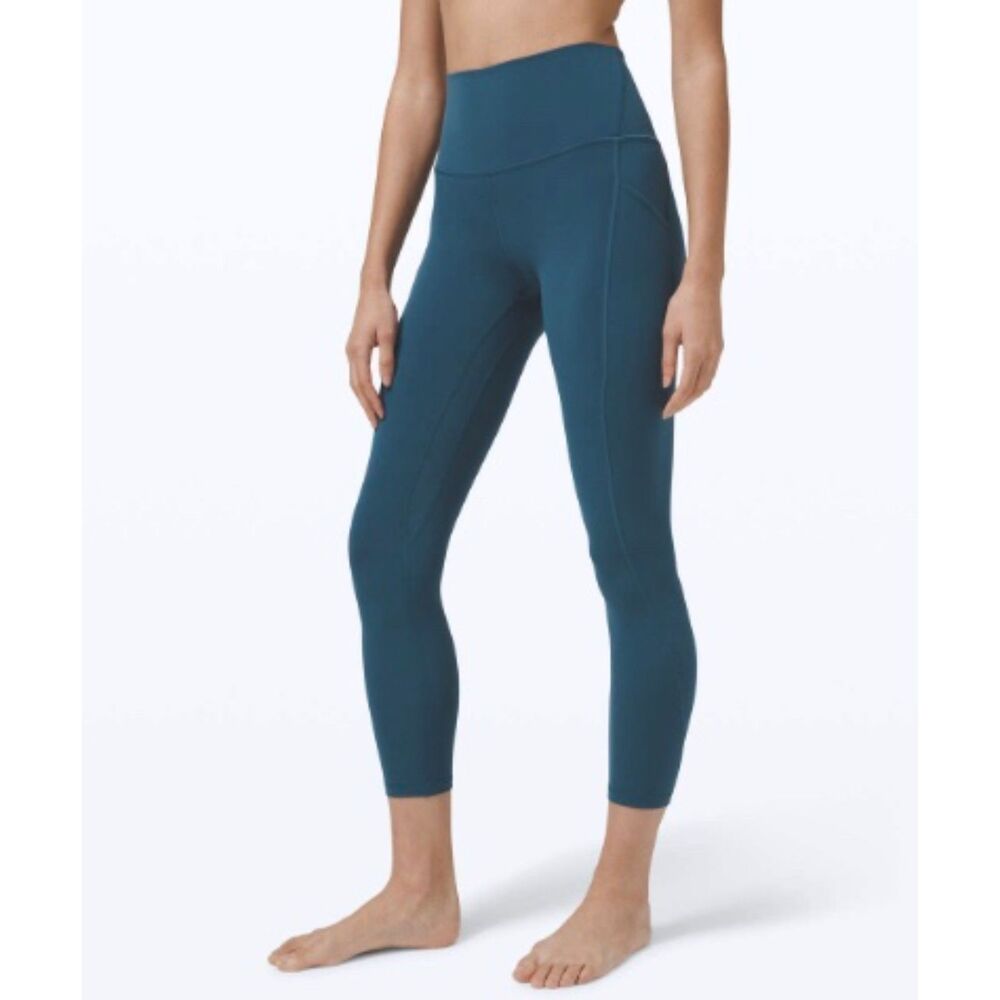 EUC Lululemon Align High-Rise Pant with Pockets 25" Capture Blue 8